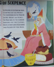 Load image into Gallery viewer, 1960s Child&#39;s Nursery Poster. SING A SONG OF SIXPENCE
