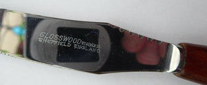 1960s Glosswood Cutlery Steak Knives and Forks with Teak Handles