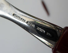 Load image into Gallery viewer, 1960s Glosswood Cutlery Six Dessert Spoons and Serving Spoon
