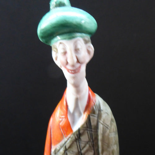 Very Rare Antique Bisque Porcelain SKINNY or Elongated  Figurine by Schafer & Vater: LONDON SCOTTISH