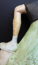 Load image into Gallery viewer, Very Rare Antique Bisque Porcelain SKINNY or Elongated Figurine by Schafer &amp; Vater: THE VICTOR (Footballer) 
