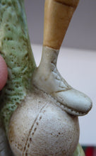 Load image into Gallery viewer, Very Rare Antique Bisque Porcelain SKINNY or Elongated Figurine by Schafer &amp; Vater: THE VICTOR (Footballer) 
