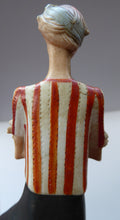 Load image into Gallery viewer, Very Rare Antique Bisque Porcelain SKINNY or Elongated Figurine by Schafer &amp; Vater: THE VICTOR (Footballer) 
