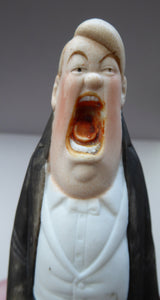 Antique Bisque Porcelain SKINNY or Elongated Figurine by Schafer & Vater: MR BASS (Opera Singer) 