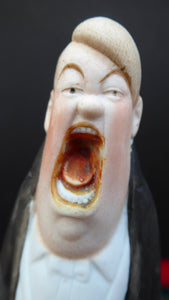 Antique Bisque Porcelain SKINNY or Elongated Figurine by Schafer & Vater: MR BASS (Opera Singer) 