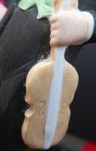 Load image into Gallery viewer, Antique Bisque Porcelain SKINNY or Elongated Figurine by Schafer &amp; Vater: THE VIOLINST
