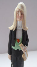 Load image into Gallery viewer, Antique Bisque Porcelain SKINNY or Elongated Figurine by Schafer &amp; Vater: THE VIOLINST
