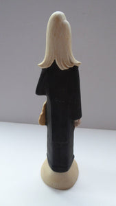 Antique Bisque Porcelain SKINNY or Elongated Figurine by Schafer & Vater: THE VIOLINST