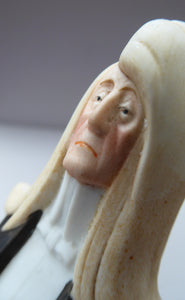 Antique Bisque Porcelain SKINNY or Elongated Figurine by Schafer & Vater: THE VIOLINST