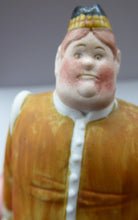 Load image into Gallery viewer, Very Rare Antique Bisque Porcelain SKINNY or Elongated Figurine by Schafer &amp; Vater: MR MCNAB (Scotsman In Mini Kilt) 
