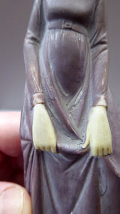 Antique Bisque Porcelain SKINNY or Elongated Figurine by Schafer & Vater: THE LITTLE SHOE SHINER