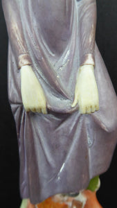 Antique Bisque Porcelain SKINNY or Elongated Figurine by Schafer & Vater: THE LITTLE SHOE SHINER