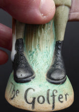 Load image into Gallery viewer, Very Rare Antique Bisque Porcelain SKINNY or Elongated Figurine by Schafer &amp; Vater: THE GOLFER
