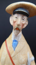 Load image into Gallery viewer, Very Rare Antique Bisque Porcelain SKINNY or Elongated Figurine by Schafer &amp; Vater: THE GOLFER
