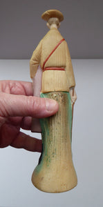 Very Rare Antique Bisque Porcelain SKINNY or Elongated Figurine by Schafer & Vater: THE GOLFER