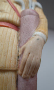 Very Rare Antique Bisque Porcelain SKINNY or Elongated Figurine by Schafer & Vater: THE GOLFER