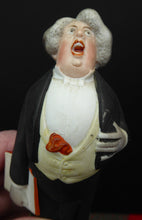 Load image into Gallery viewer, Antique Bisque Porcelain SKINNY or Elongated Figurine by Schafer &amp; Vater: THE TENOR (Opera Singer) 
