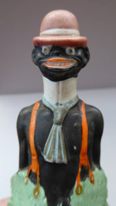 VERY Rare Antique Bisque Porcelain SKINNY or Elongated Figurine by Schafer & Vater: MR ADAM 1 