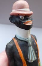 Load image into Gallery viewer, VERY Rare Antique Bisque Porcelain SKINNY or Elongated Figurine by Schafer &amp; Vater: MR ADAM 1 
