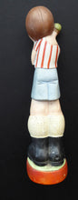 Load image into Gallery viewer, Antique Bisque Porcelain SKINNY or Elongated Figurine by Schafer &amp; Vater: FOOTBALLER
