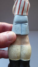 Load image into Gallery viewer, Antique Bisque Porcelain SKINNY or Elongated Figurine by Schafer &amp; Vater: FOOTBALLER
