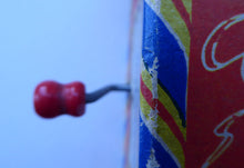 Load image into Gallery viewer, Quirky 1950s ORGAN GRINDER Musical Toy. Little Child&#39;s Musical Box by Selcol with Turning Handle To Be Hung Over the Neck
