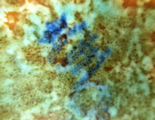 Load image into Gallery viewer, 1930s CROWN DUCAL Vase with Mottled Green and Mustard Speckled Pattern
