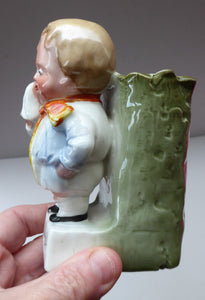 THROUGH WITH WOMEN: Rare & Quirky Late 19th Century German Porcelain Fairing / Figurine