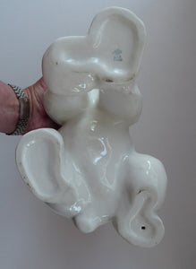 MASSIVE: Vintage Russian / LOMONOSOV Imperial Porcelain Factory White POLAR Bear. Height 10 1/2 inches