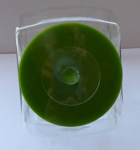 Three Large Clear Glass Storage or Sweetie Jars with Perspex Fitted Lids