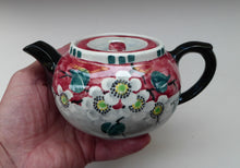 Load image into Gallery viewer, SCOTTISH POTTERY. Rare MakMerry Hand-Painted Teapot with White Prunus Blossoms and Pink Background. Excellent Condition
