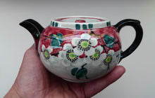 Load image into Gallery viewer, SCOTTISH POTTERY. Rare MakMerry Hand-Painted Teapot with White Prunus Blossoms and Pink Background. Excellent Condition
