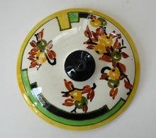 Load image into Gallery viewer, SCOTTISH POTTERY. 1930s BOUGH Pottery. Rare Twin Handled Dish &amp; Cover - with Matching Stand. Richard Amour; Dated 1939
