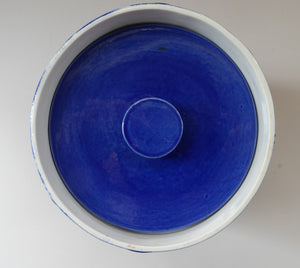 MASSIVE Blue Totem Pattern PORTMEIRION Storage Jar. Susan Williams-Ellis Design 1964: 7 3/4 inches