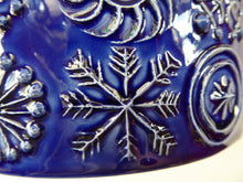 Load image into Gallery viewer, MASSIVE Blue Totem Pattern PORTMEIRION Storage Jar. Susan Williams-Ellis Design 1964: 7 3/4 inches
