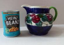 Load image into Gallery viewer, SCOTTISH POTTERY. Large Bough Pottery Jug. Hand Painted Rosy Red Apples by Richard Amour; 1920s
