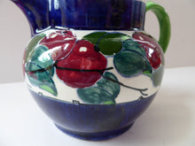Load image into Gallery viewer, SCOTTISH POTTERY. Large Bough Pottery Jug. Hand Painted Rosy Red Apples by Richard Amour; 1920s
