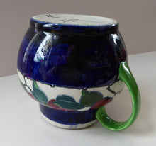 Load image into Gallery viewer, SCOTTISH POTTERY. Large Bough Pottery Jug. Hand Painted Rosy Red Apples by Richard Amour; 1920s
