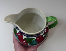 Load image into Gallery viewer, SCOTTISH POTTERY. Large Bough Pottery Jug. Hand Painted Rosy Red Apples by Richard Amour; 1920s
