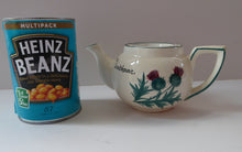 Load image into Gallery viewer, SCOTTISH POTTERY. Rare 1920s Morrison &amp; Crawford ROSSLYN Ware Miniature Teapot from Grantshouse. Hand Painted Scotch Thistles
