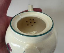 Load image into Gallery viewer, SCOTTISH POTTERY. Rare 1920s Morrison &amp; Crawford ROSSLYN Ware Miniature Teapot from Grantshouse. Hand Painted Scotch Thistles
