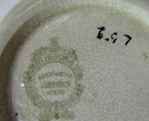 Scottish Pottery. RARE Robert Heron & Sons LANGTOUN WARE, Kirkcaldy. Small Size Teapot - with Dark Cherries and Floral Design