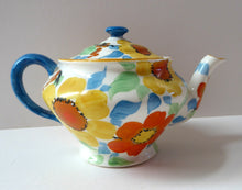 Load image into Gallery viewer, SCOTTISH POTTERY. 1930s Art Deco Scotch Ivory Floral Miniature Teapot. BRITANNIA Pottery, Glasgow. Hand Painted
