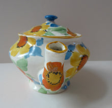 Load image into Gallery viewer, SCOTTISH POTTERY. 1930s Art Deco Scotch Ivory Floral Miniature Teapot. BRITANNIA Pottery, Glasgow. Hand Painted
