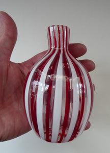 Fratelli Toso A Canne Miniature Glass Vase 1950s