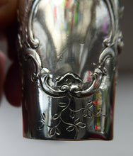 Load image into Gallery viewer, FIVE Antique Pretty RUSSIAN SILVER Vodka Tot Cups or Shot Beakers Rocaille Cartouche
