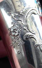 Load image into Gallery viewer, FIVE Antique Pretty RUSSIAN SILVER Vodka Tot Cups or Shot Beakers Rocaille Cartouche
