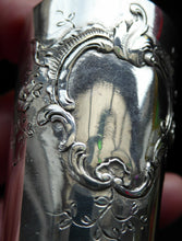 Load image into Gallery viewer, FIVE Antique Pretty RUSSIAN SILVER Vodka Tot Cups or Shot Beakers Rocaille Cartouche
