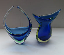 Load image into Gallery viewer, 1960s MURANO Sommerso Double Cased Glass Sculptural Bowl 
