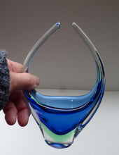 Load image into Gallery viewer, 1960s MURANO Sommerso Double Cased Glass Sculptural Bowl
